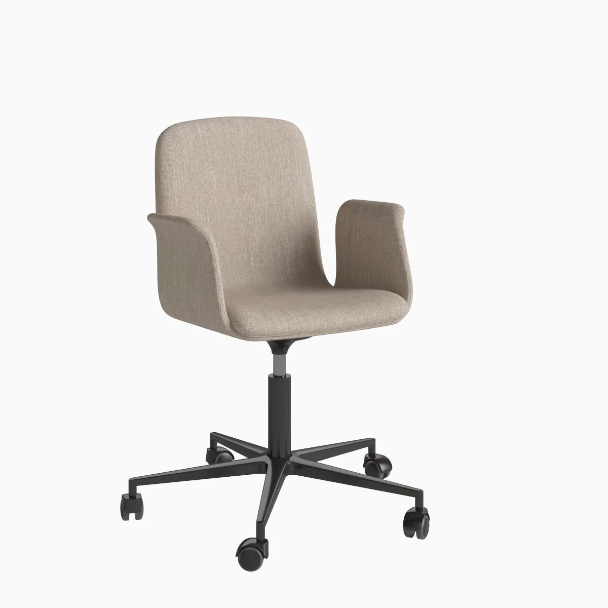 Bolia Palm Office Chair - Fully Upholstered with Wheels - Image 4