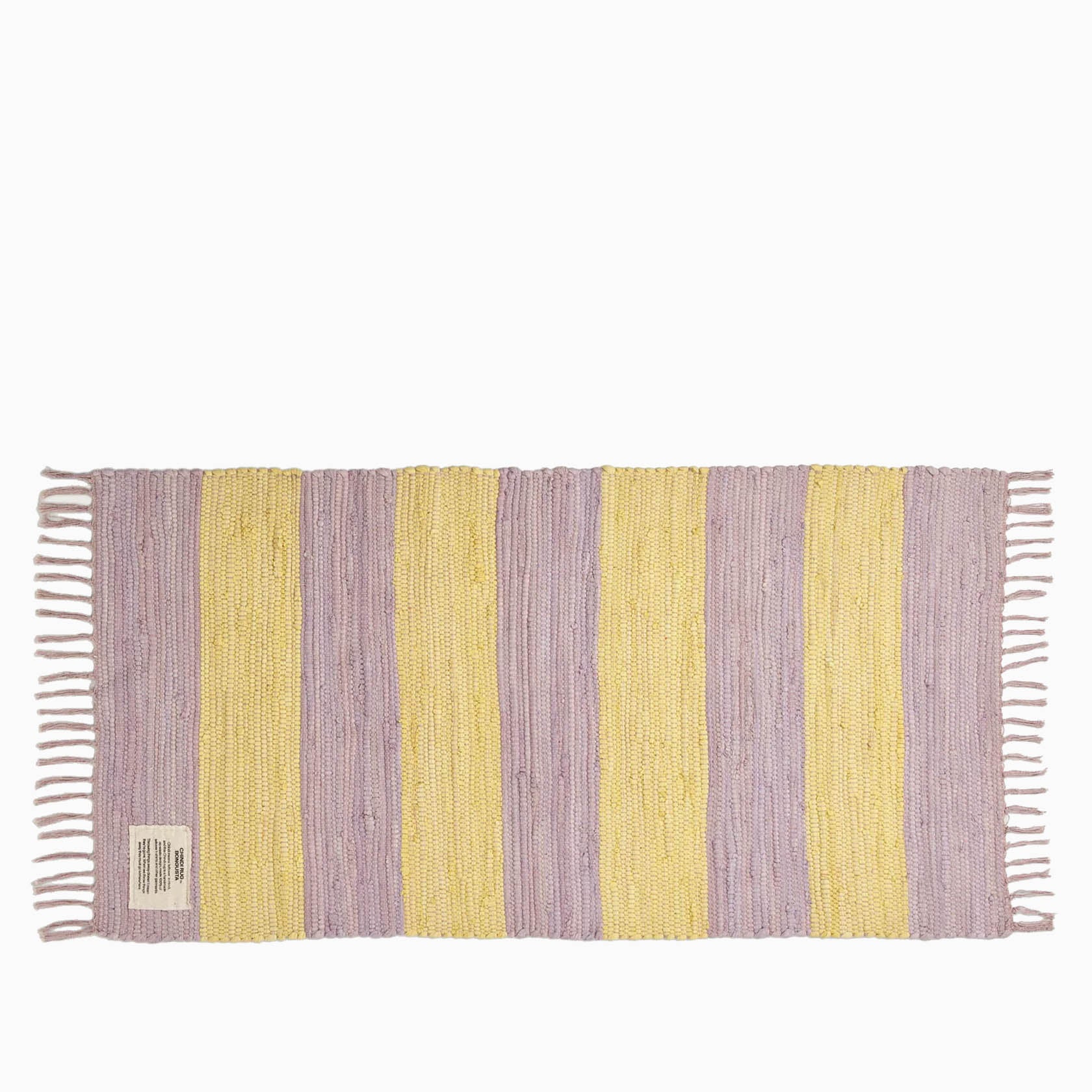 Bongusta Chindi Rug - Lilac & Neon Yellow - Image 6