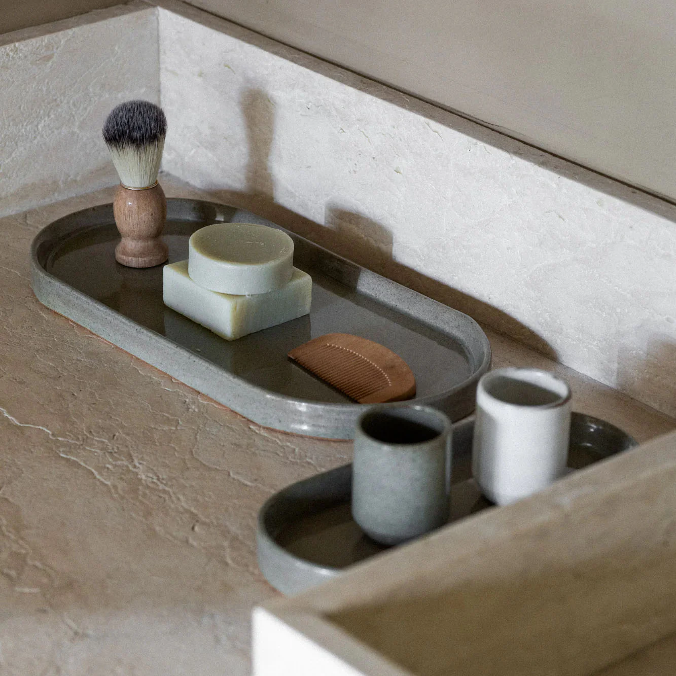 Cisco & the Sun Dulang Ceramic Tray Small - Bark Gloss - Image 4