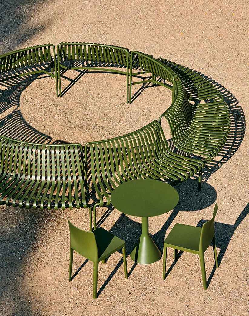HAY Palissade Park Dining Bench Out - Image 6