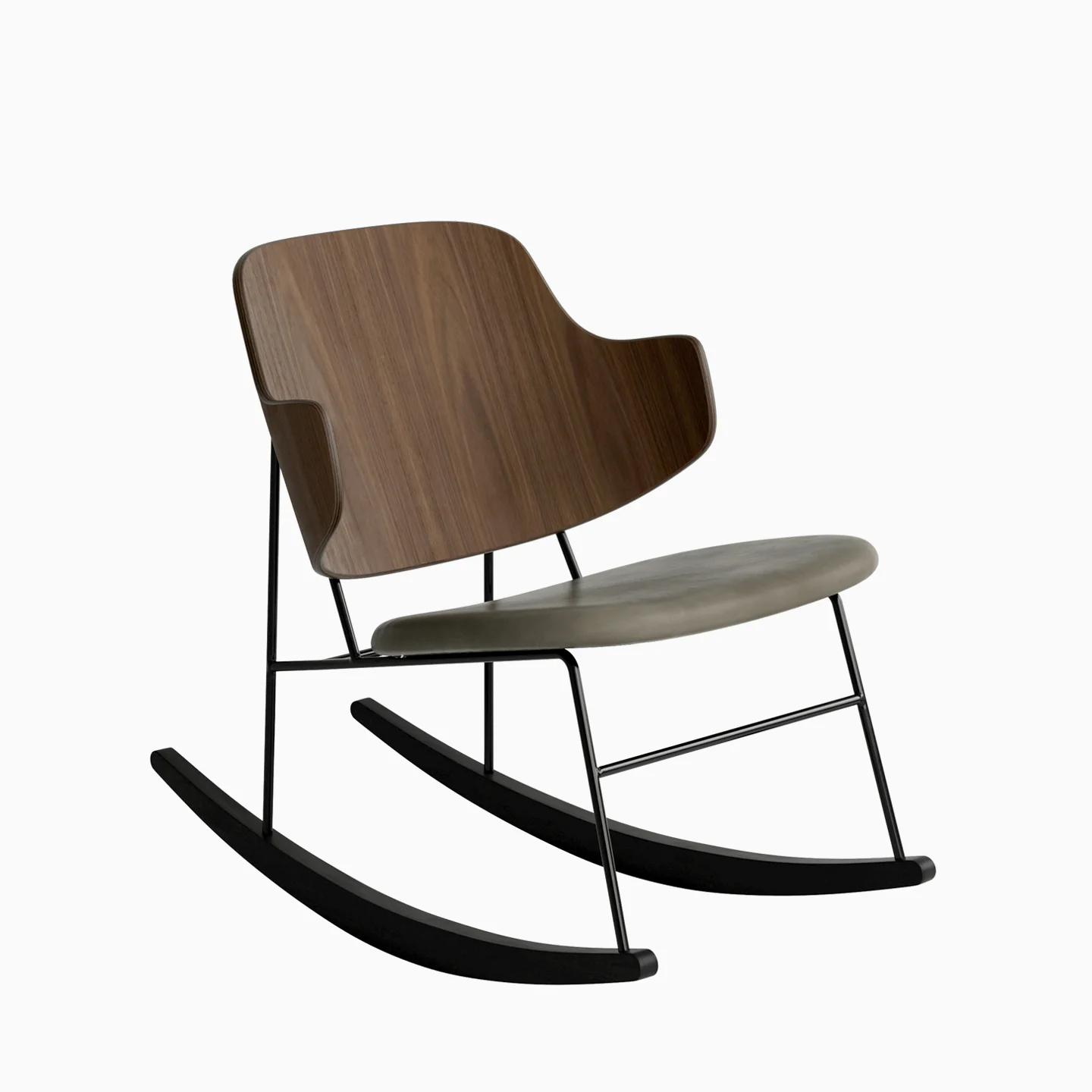 Audo Copenhagen Penguin Rocking Chair - Walnut - Image 2