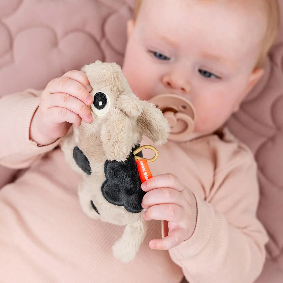 Done by Deer Tiny Sensory Rattle Dotti Sand - Image 2