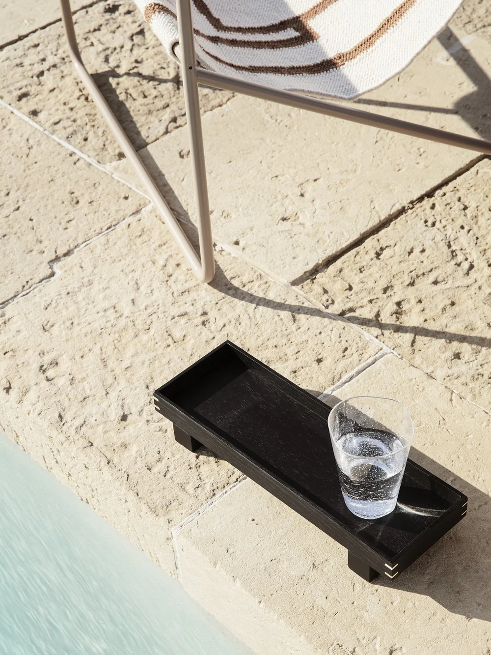Ferm Living Bon Wooden Tray Extra Small - Black Painted Oak - Image 2