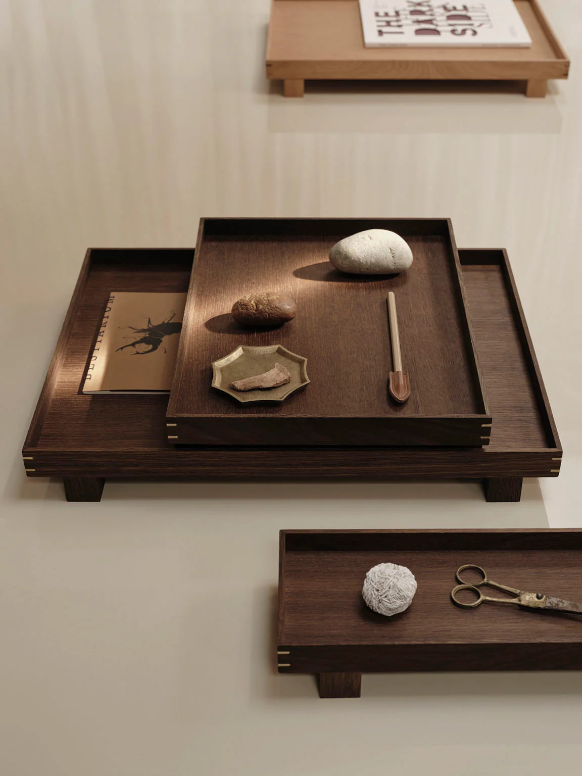 Ferm Living Bon Wooden Tray Small - Smoked Oak - Image 2