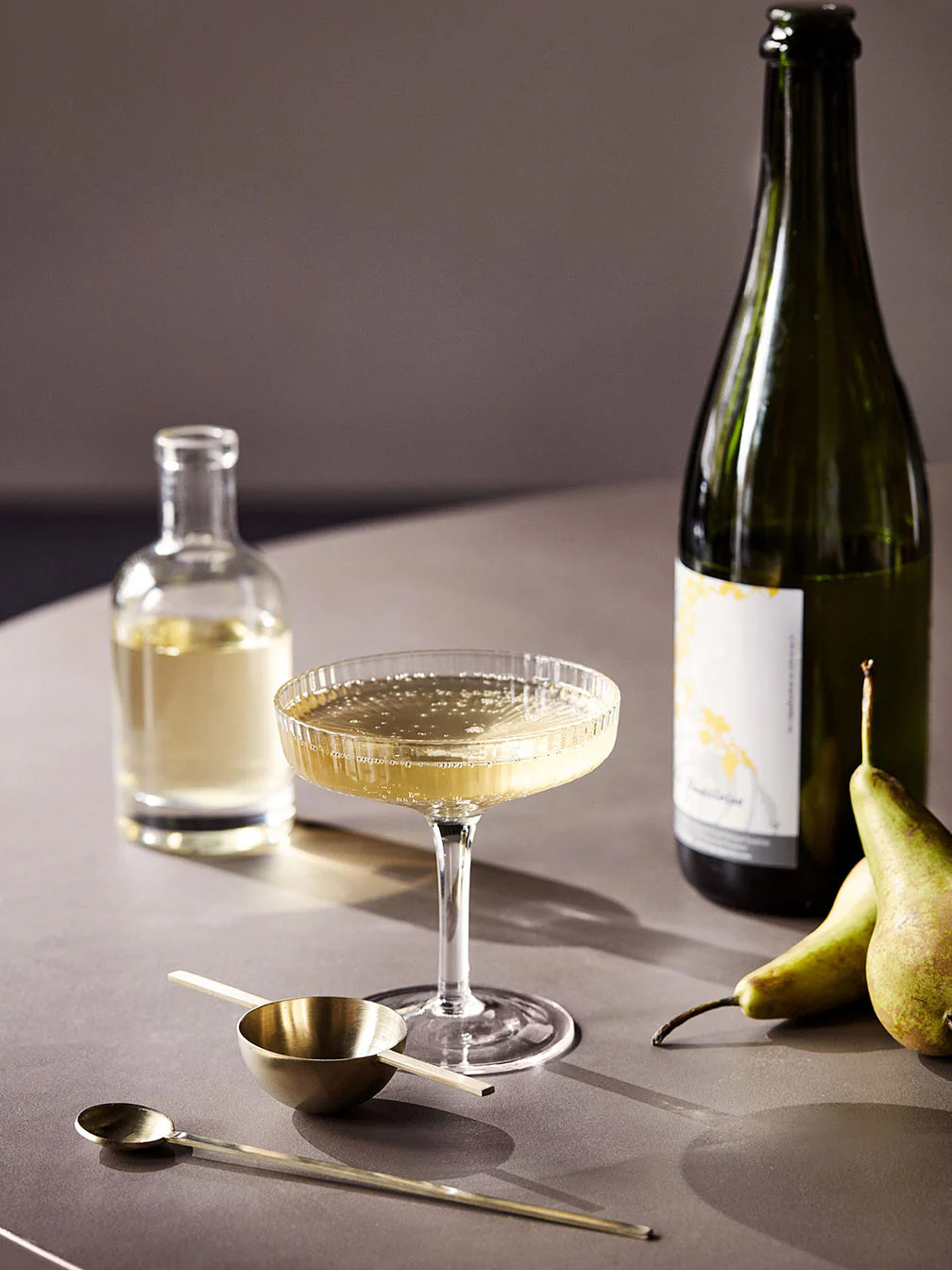 Ferm Living Ripple Champagne Saucer Smoked Grey (Set of 2) - Image 2
