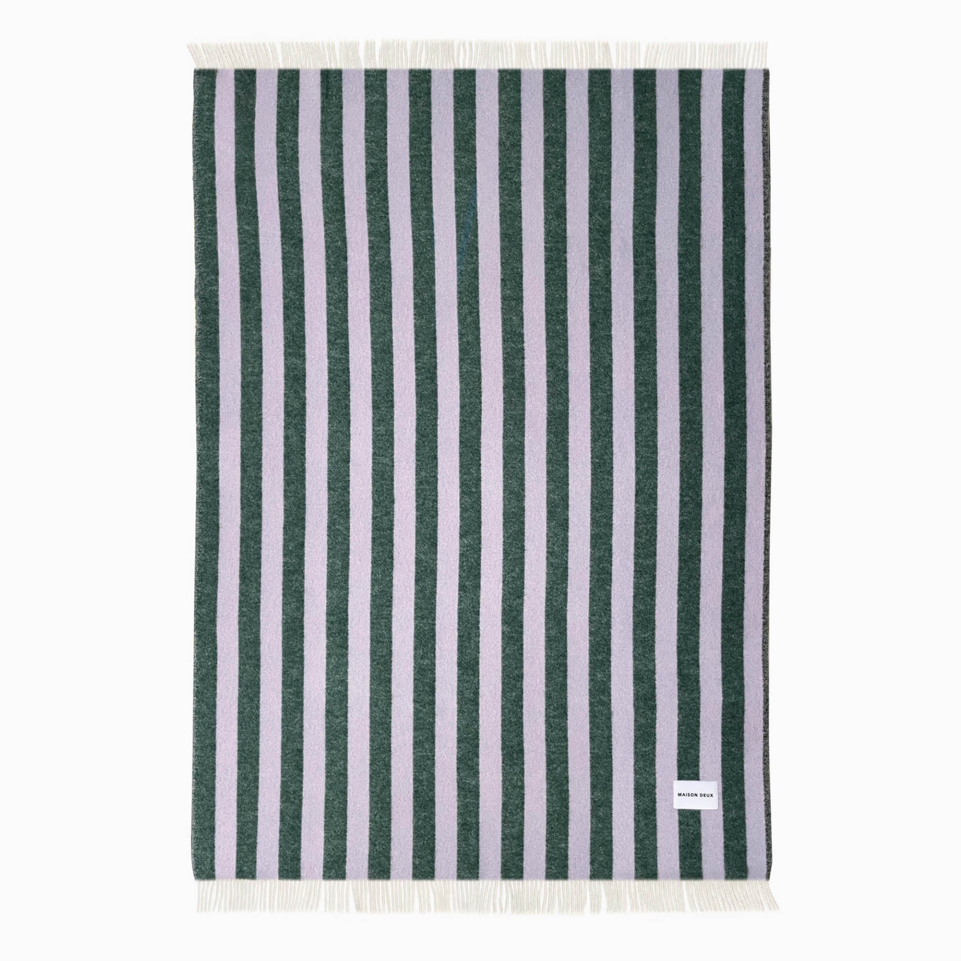 Maison Deux Candy Wrap Blanket - Lilac/Green - Image 3