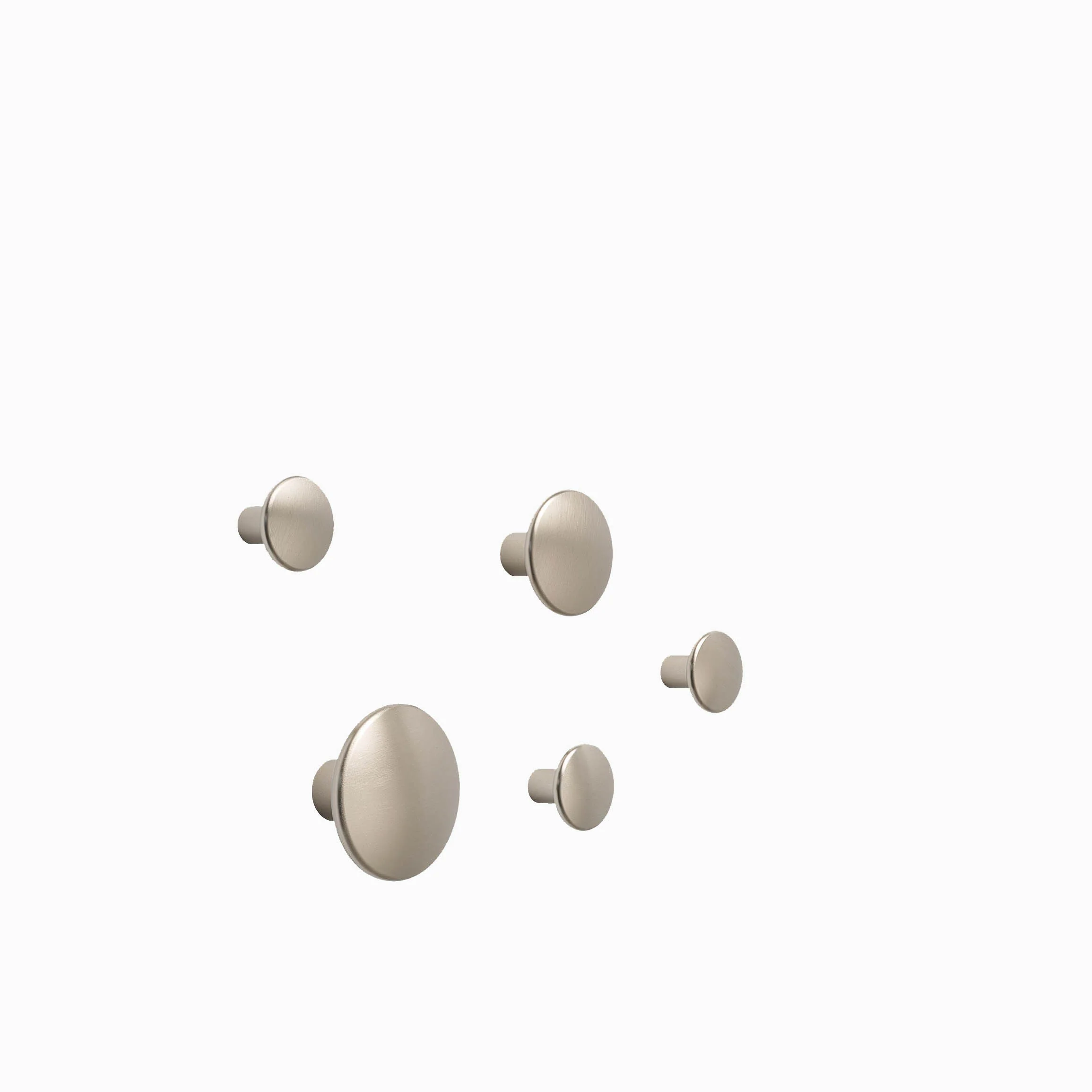 Muuto Dots Metal - Taupe (Set of 5)