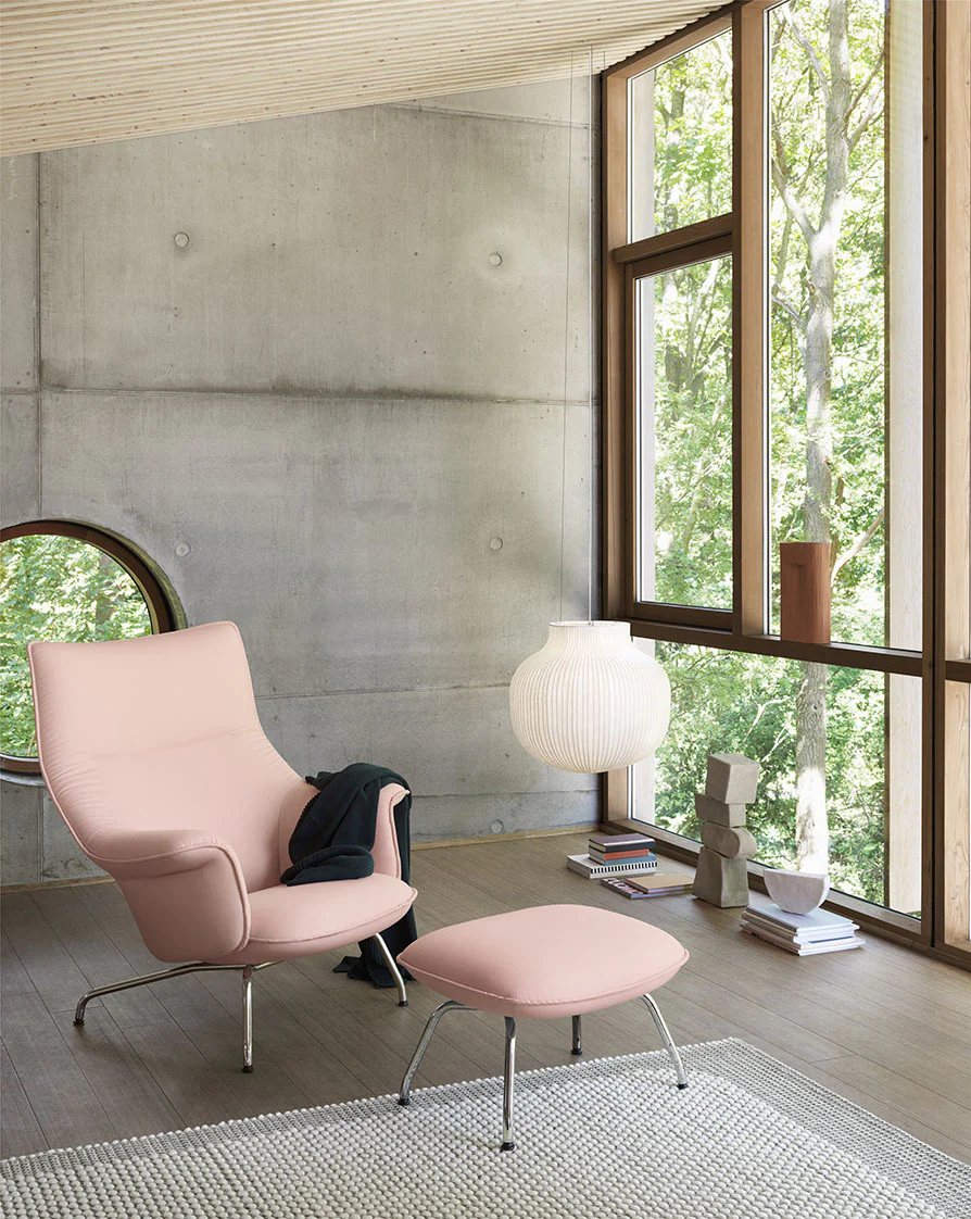 Muuto Doze Lounge Chair High Back - Tube Base - Image 3