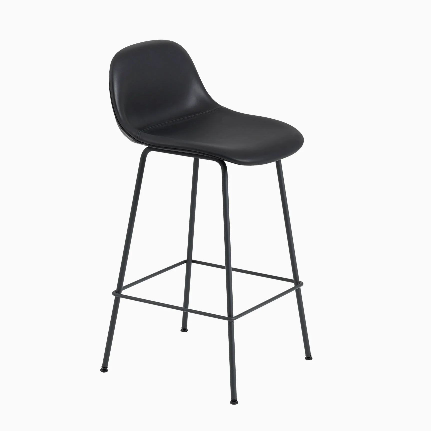 Muuto Fiber Stool With Backrest - Tube Base - Image 6