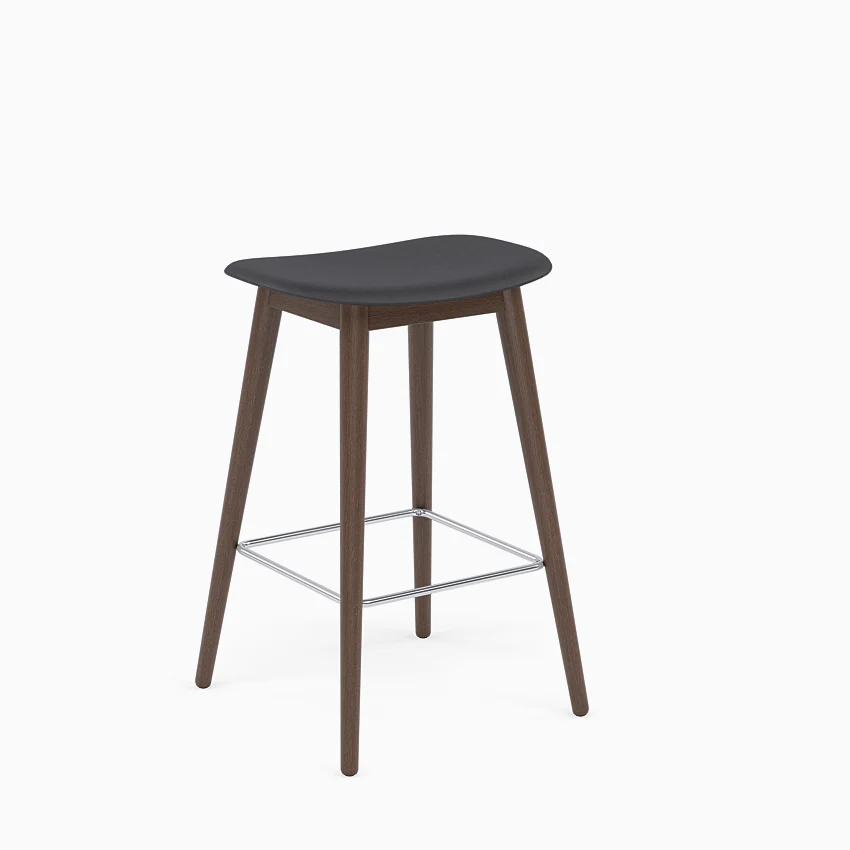 Muuto Fiber Bar Stool - Wood Base - Image 8
