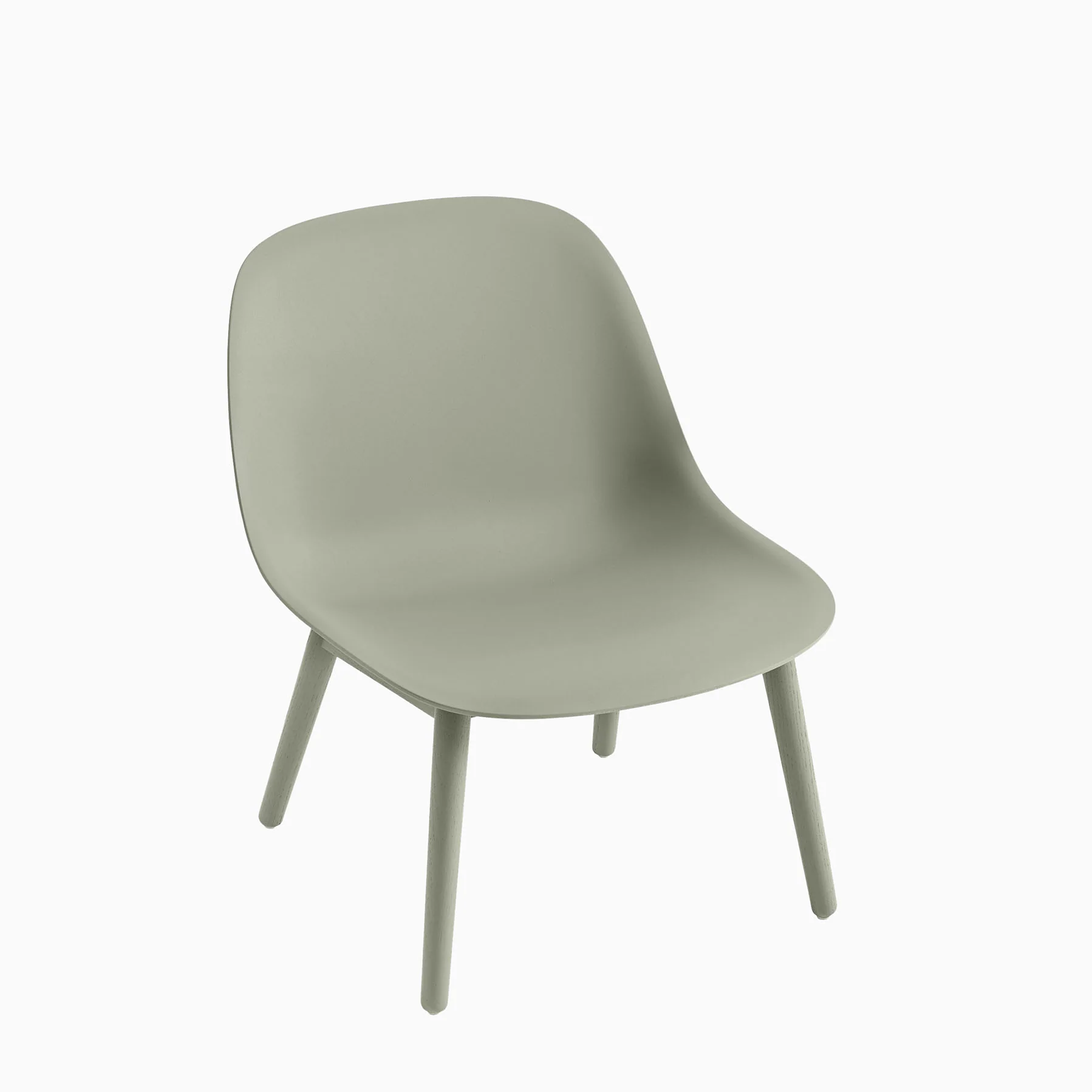 Muuto Fiber Lounge Chair - Wood Base - Image 4