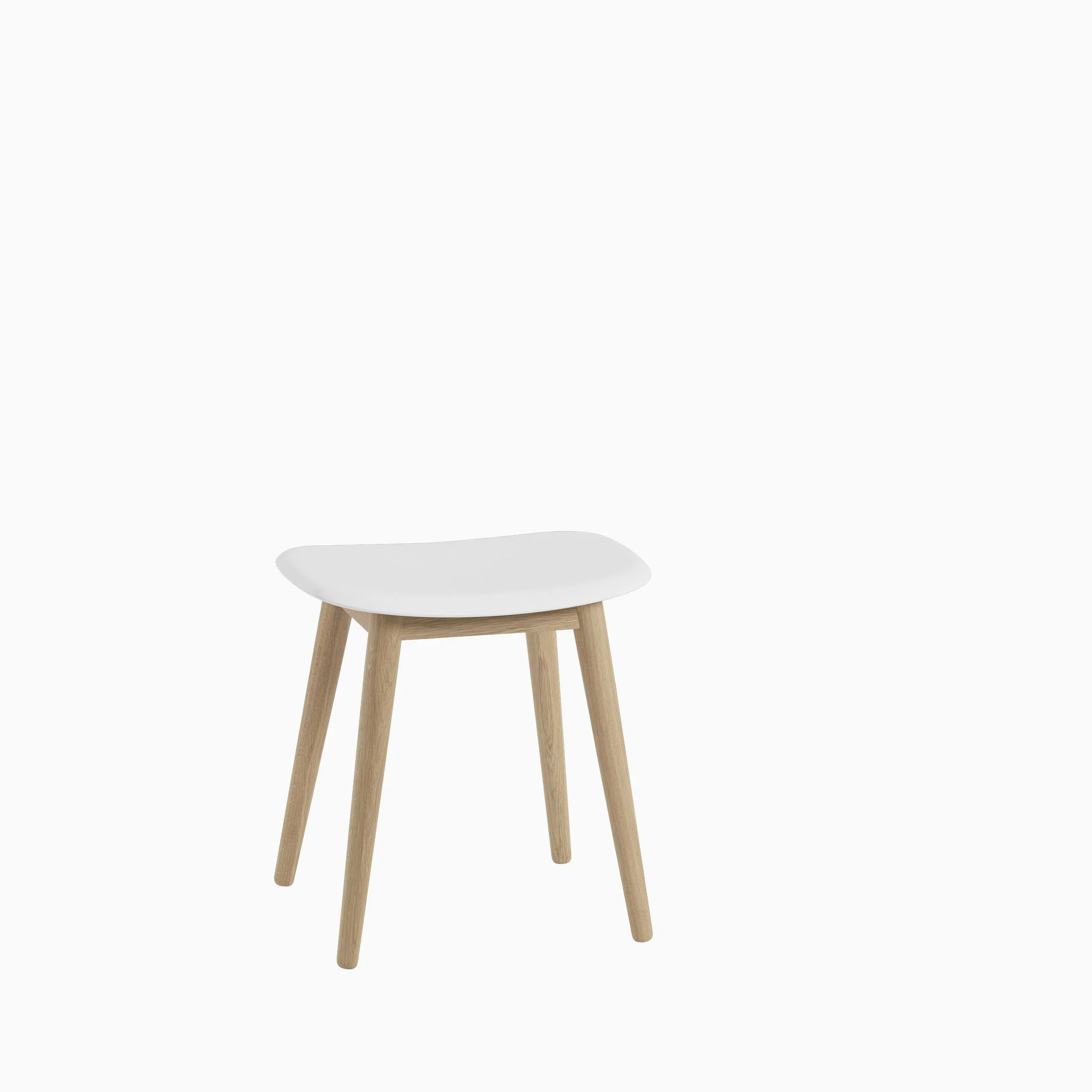 Muuto Fiber Stool - Wood Base - Image 3