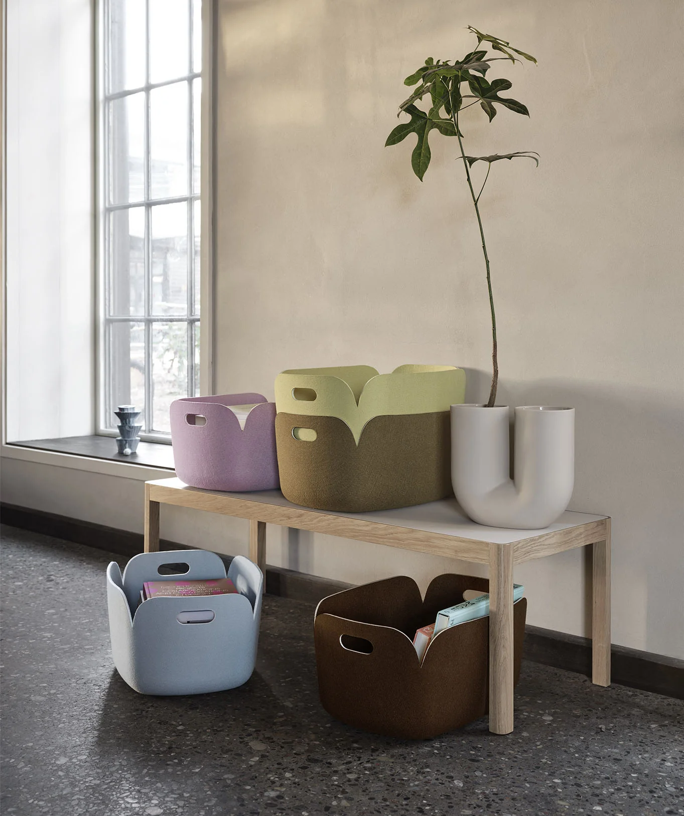 Muuto Restore Basket - Brown Green - Image 2