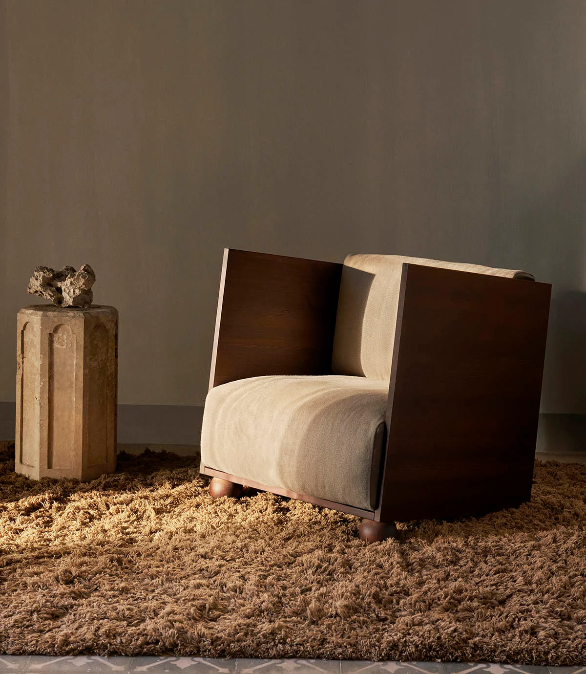 Ferm Living Rum Lounge Chair - Rich Linen - Image 2