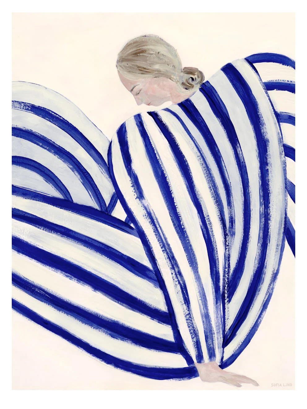 The Poster Club Sofia Lind - Blue Stripe at Concorde - Image 3