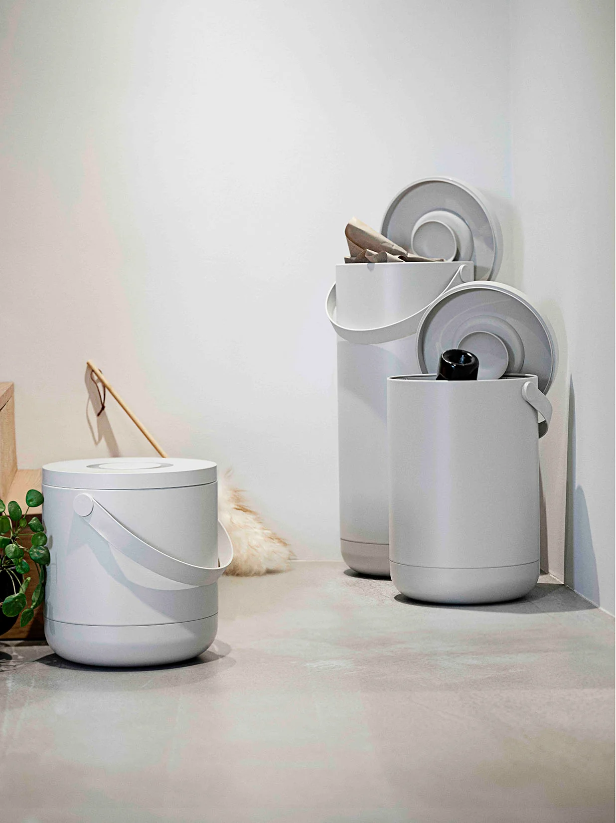 Zone Circular Bin 3L - Warm Grey - Image 4